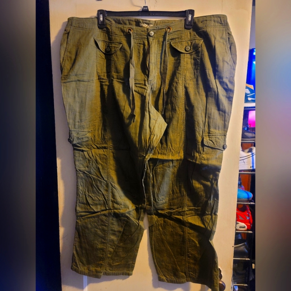 Lane Bryant size 24W Green Cotton Pants